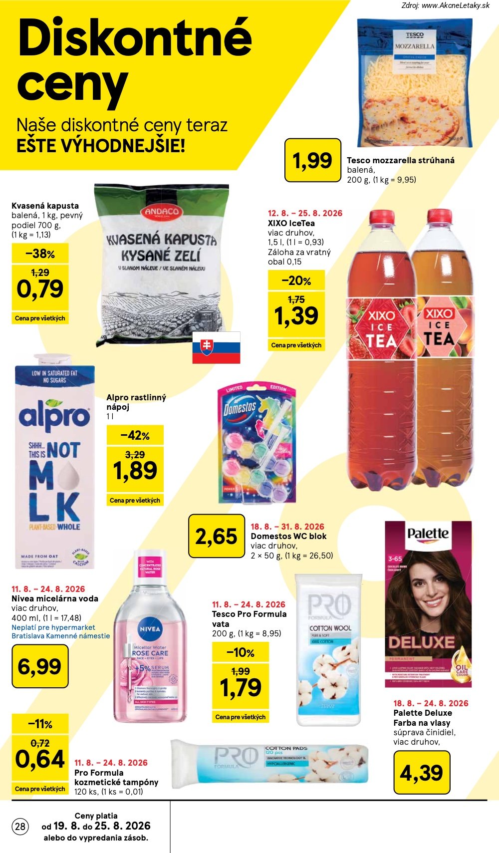 Leták Tesco (19. 8. - 25. 8. 2026) - strana 28 z 50