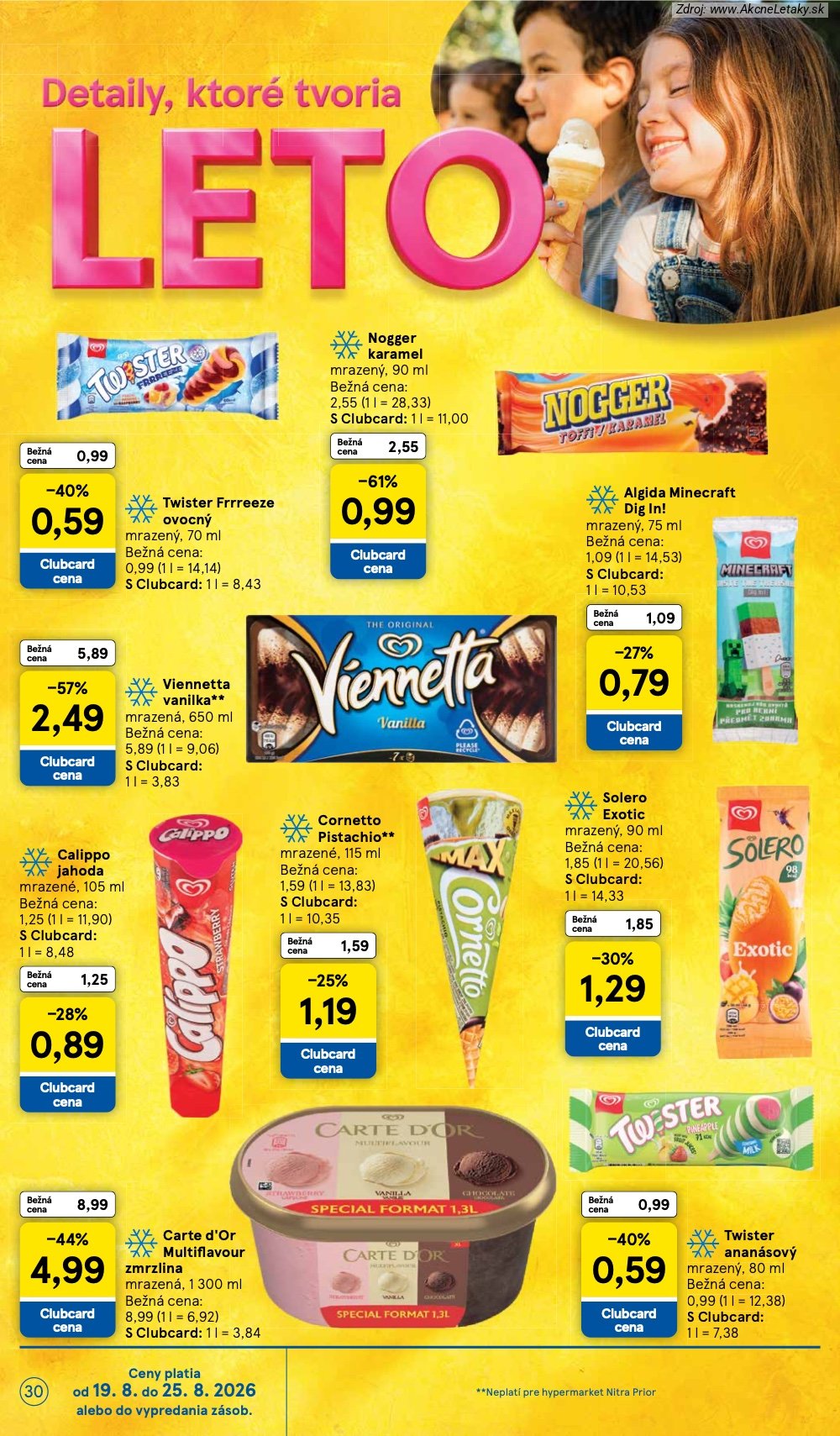 Leták Tesco (19. 8. - 25. 8. 2026) - strana 30 z 50