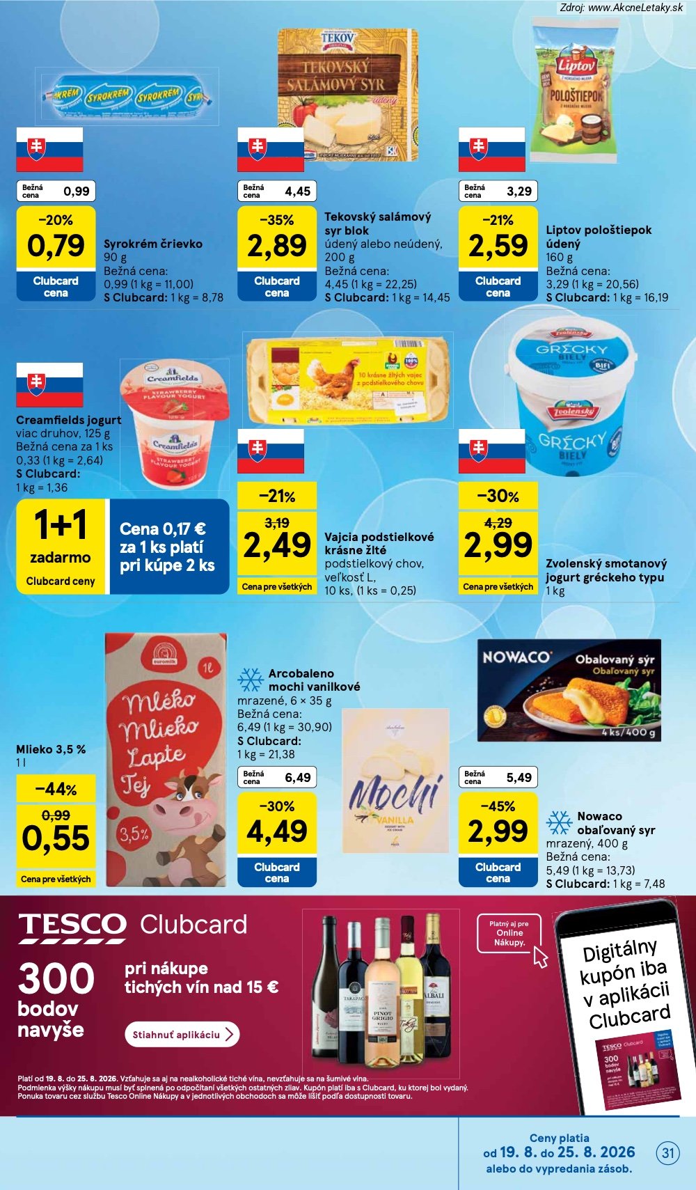 Leták Tesco (19. 8. - 25. 8. 2026) - strana 31 z 50