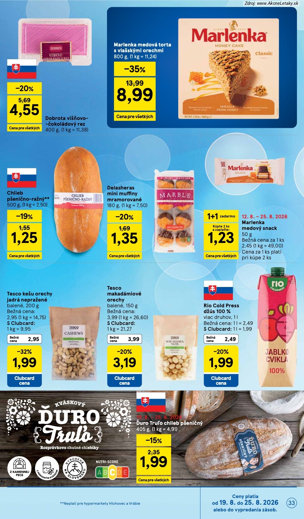 Leták Tesco (19. 8. - 25. 8. 2026) - strana 33 z 50