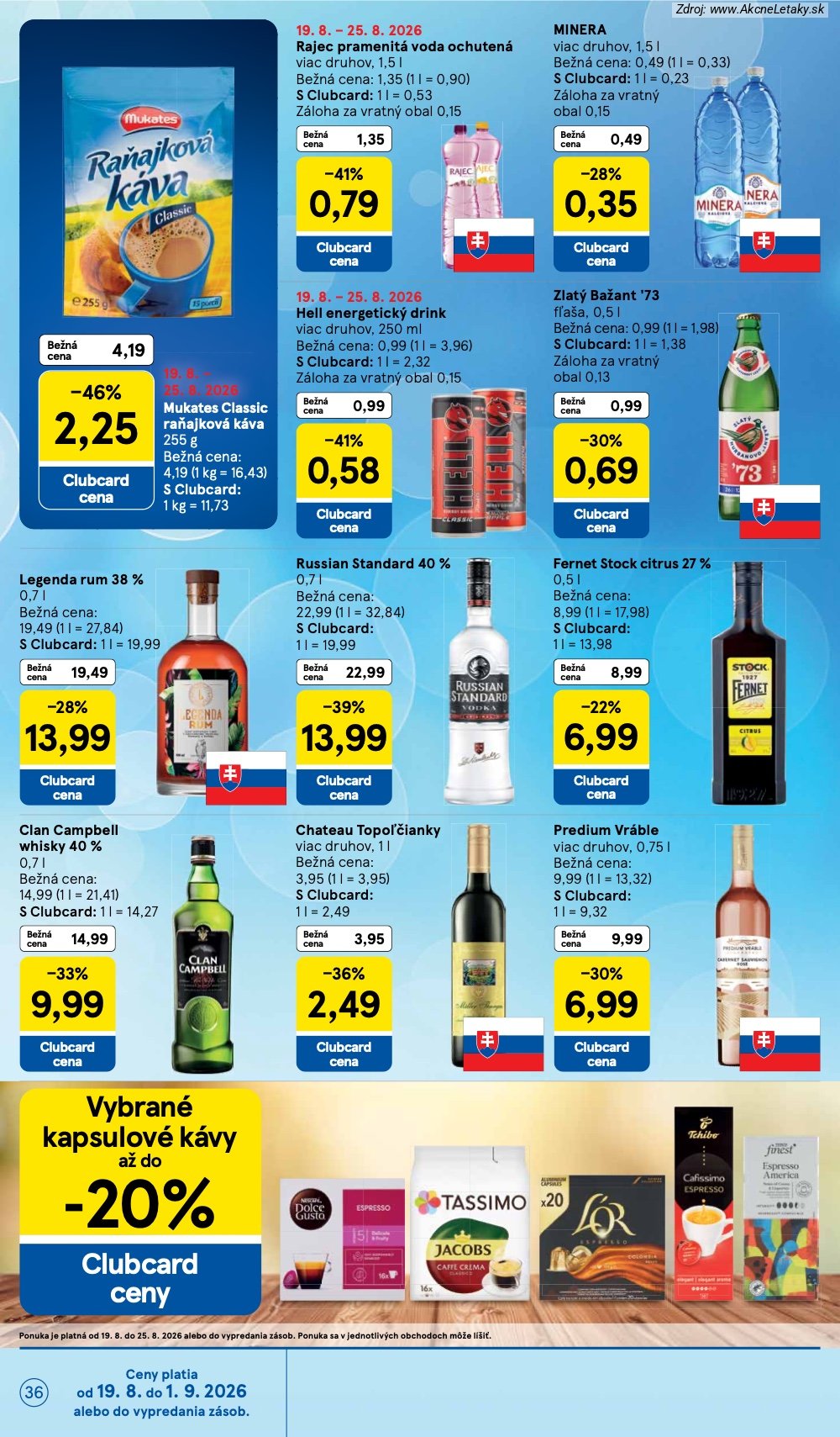 Leták Tesco (19. 8. - 25. 8. 2026) - strana 36 z 50