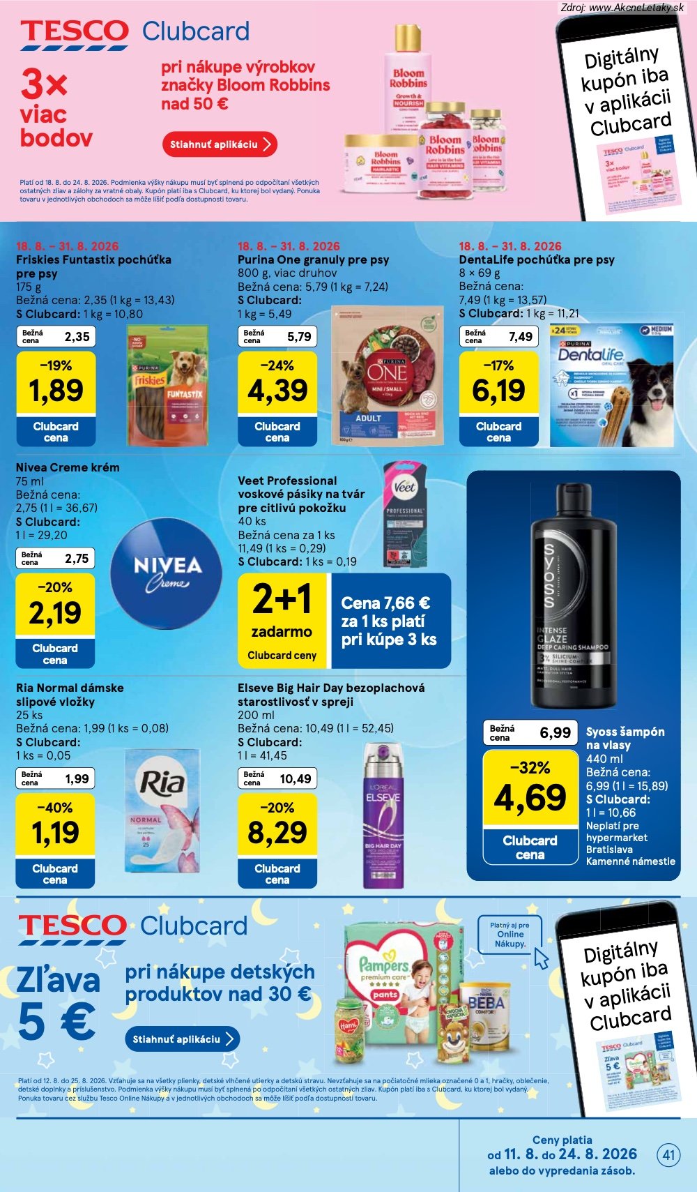 Leták Tesco (19. 8. - 25. 8. 2026) - strana 41 z 50
