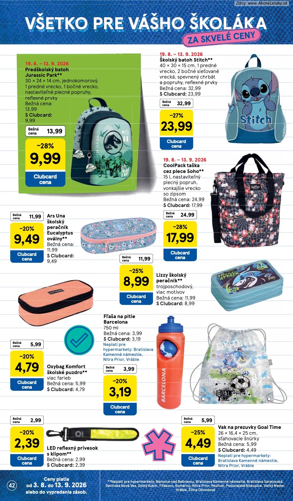 Leták Tesco (19. 8. - 25. 8. 2026) - strana 42 z 50