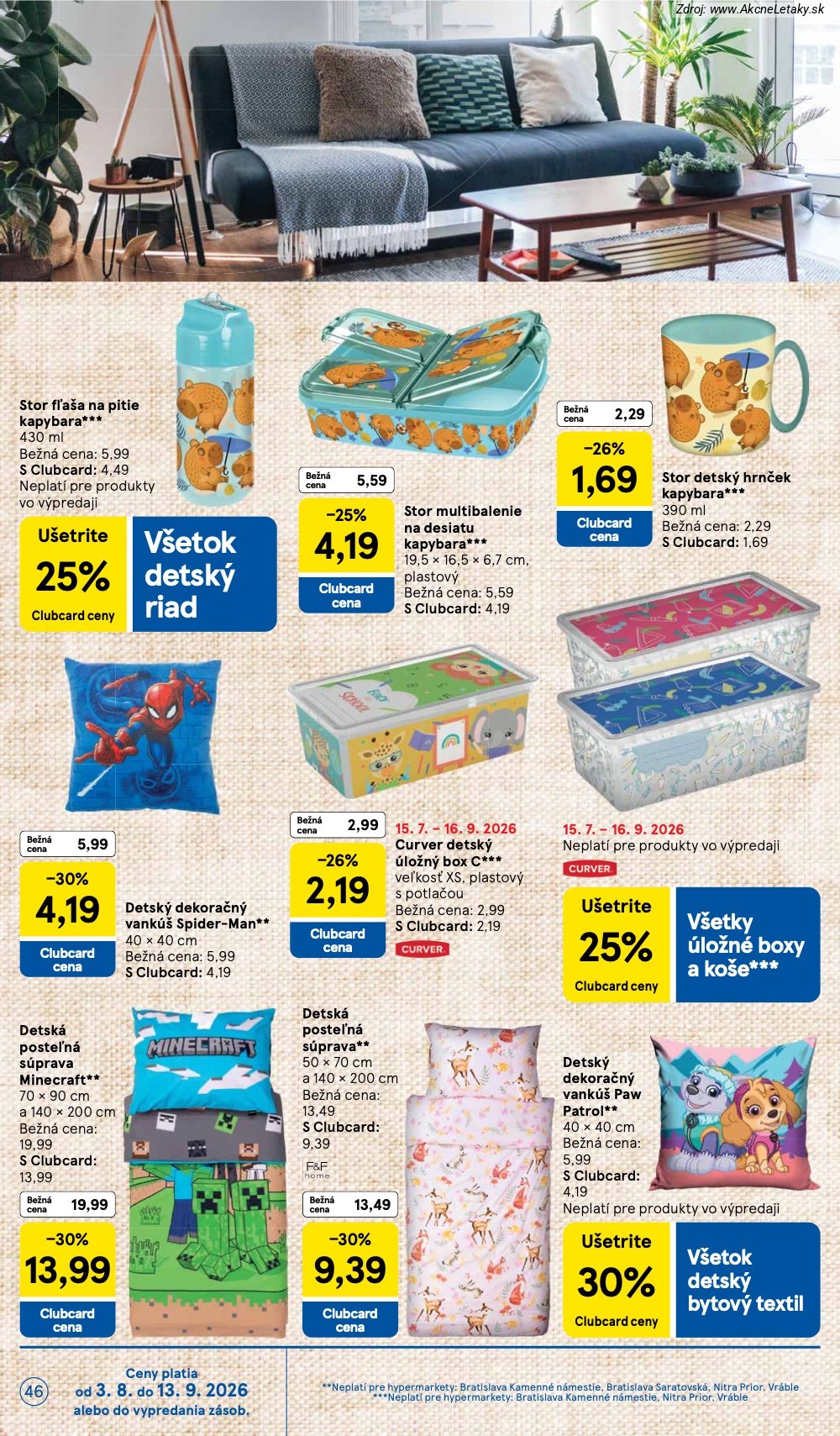 Leták Tesco (19. 8. - 25. 8. 2026) - strana 46 z 50