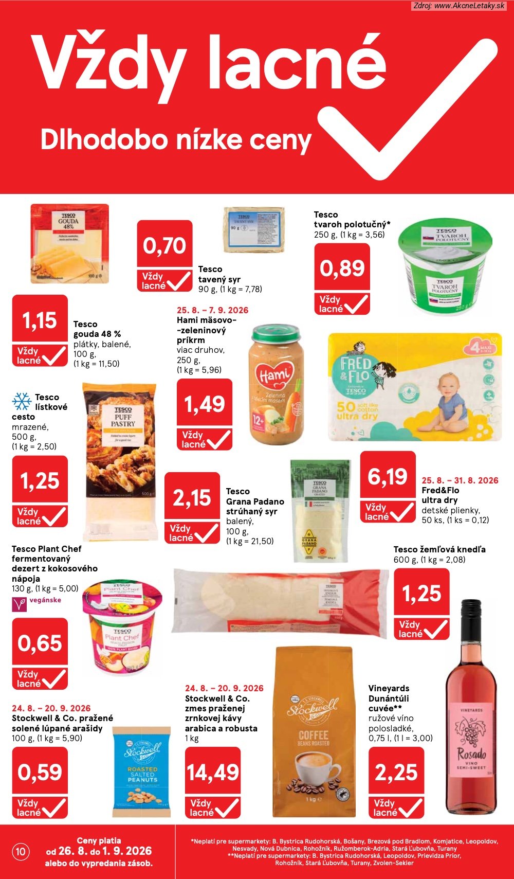 Leták Tesco (26. 8. - 1. 9. 2026) - strana 10 z 38