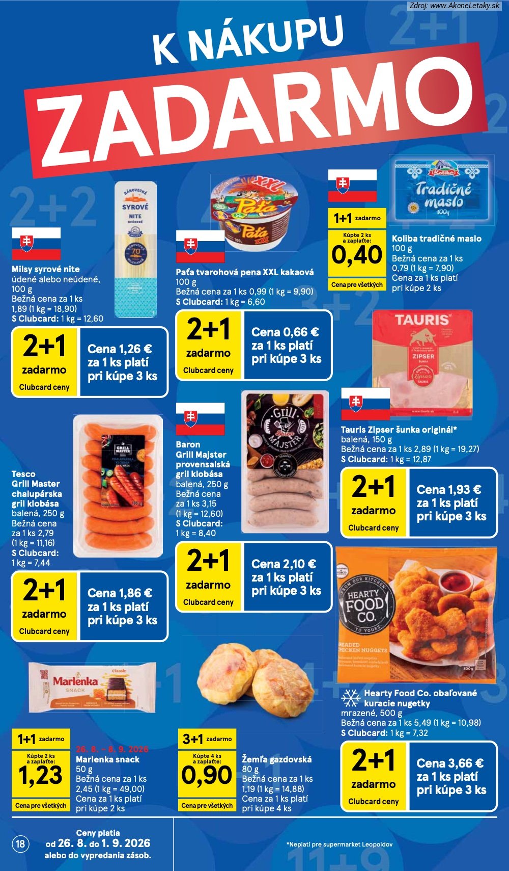 Leták Tesco (26. 8. - 1. 9. 2026) - strana 18 z 38