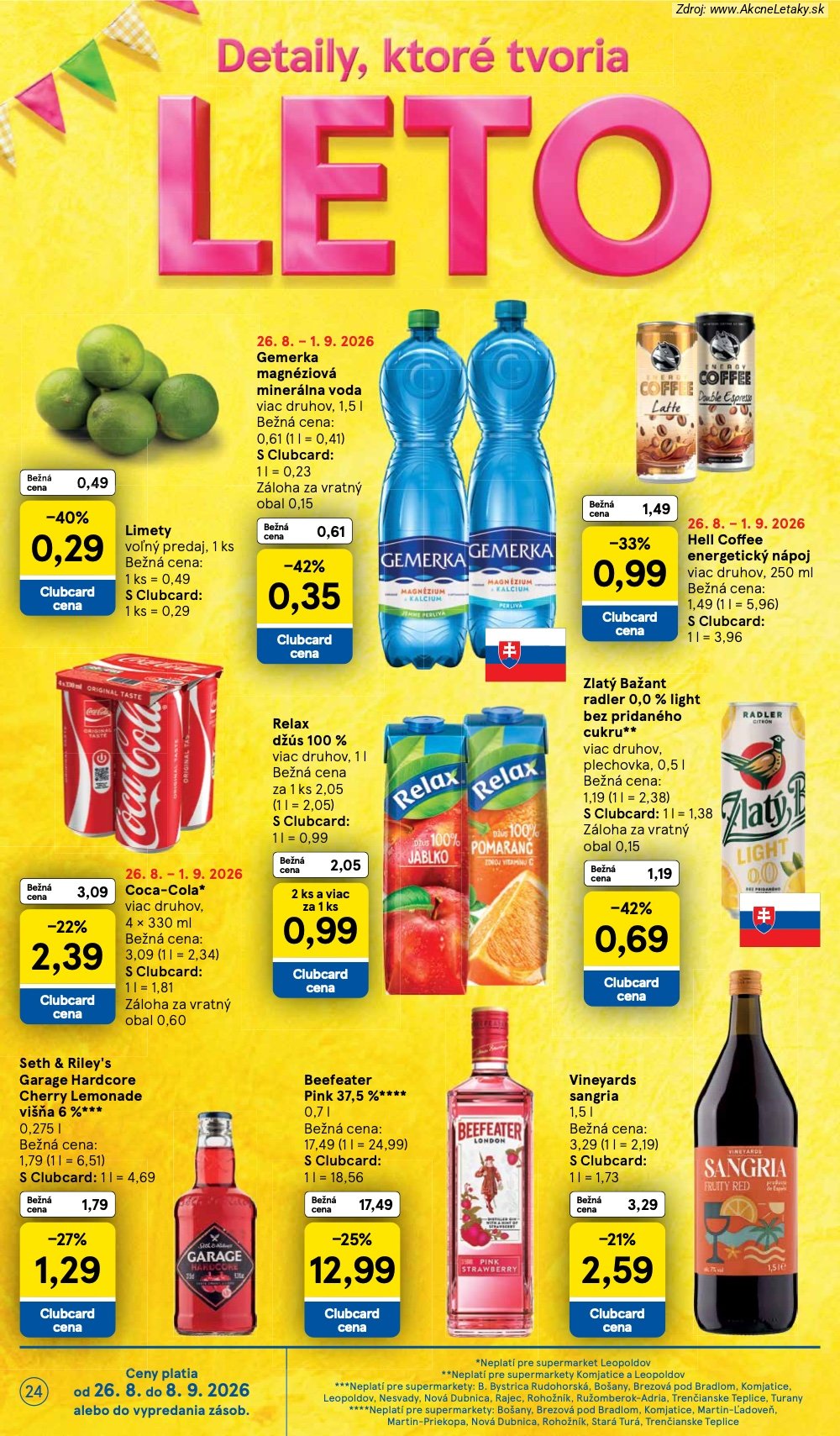 Leták Tesco (26. 8. - 1. 9. 2026) - strana 24 z 38
