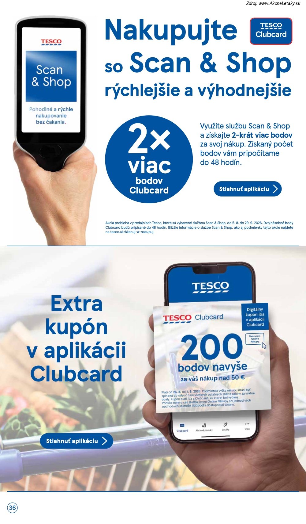Leták Tesco (26. 8. - 1. 9. 2026) - strana 36 z 38