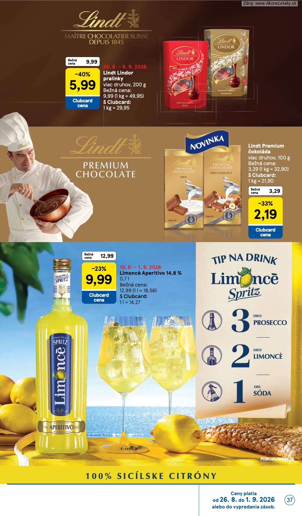 Leták Tesco (26. 8. - 1. 9. 2026) - strana 37 z 38