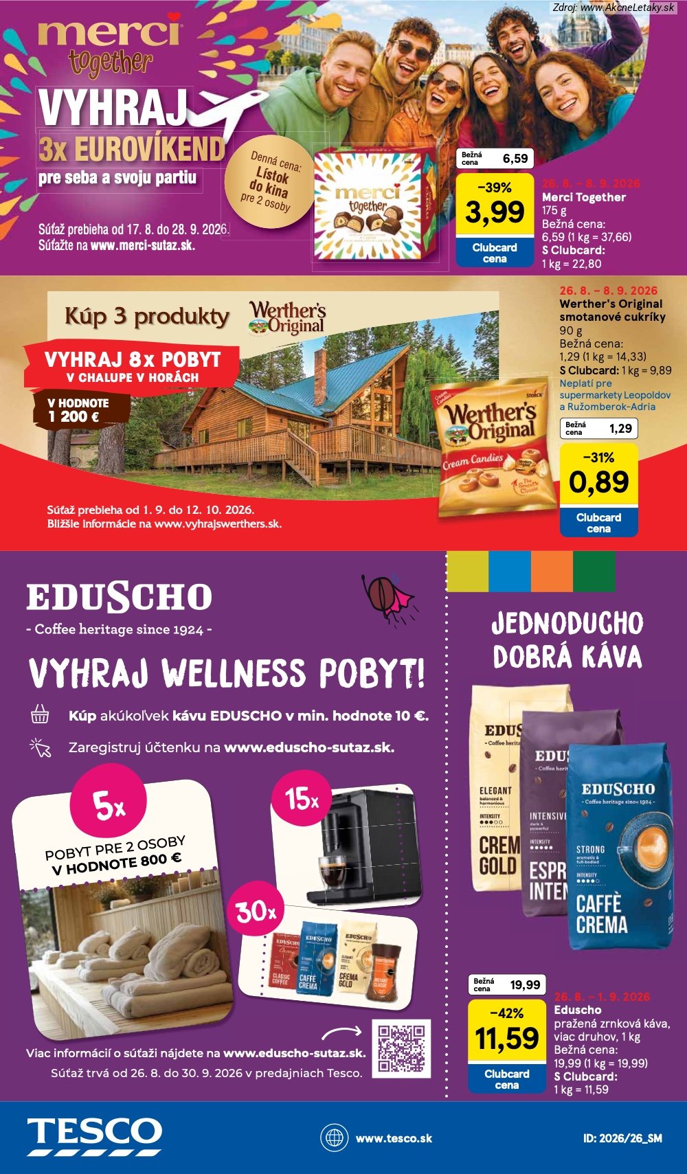 Leták Tesco (26. 8. - 1. 9. 2026) - strana 38 z 38