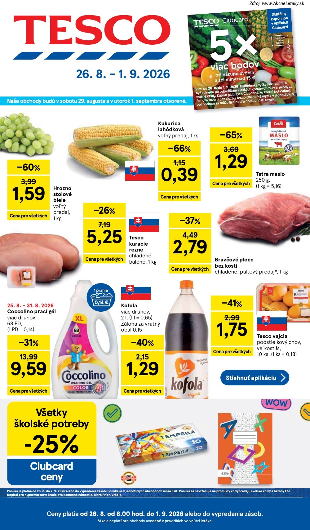 Leták Tesco - strana 1