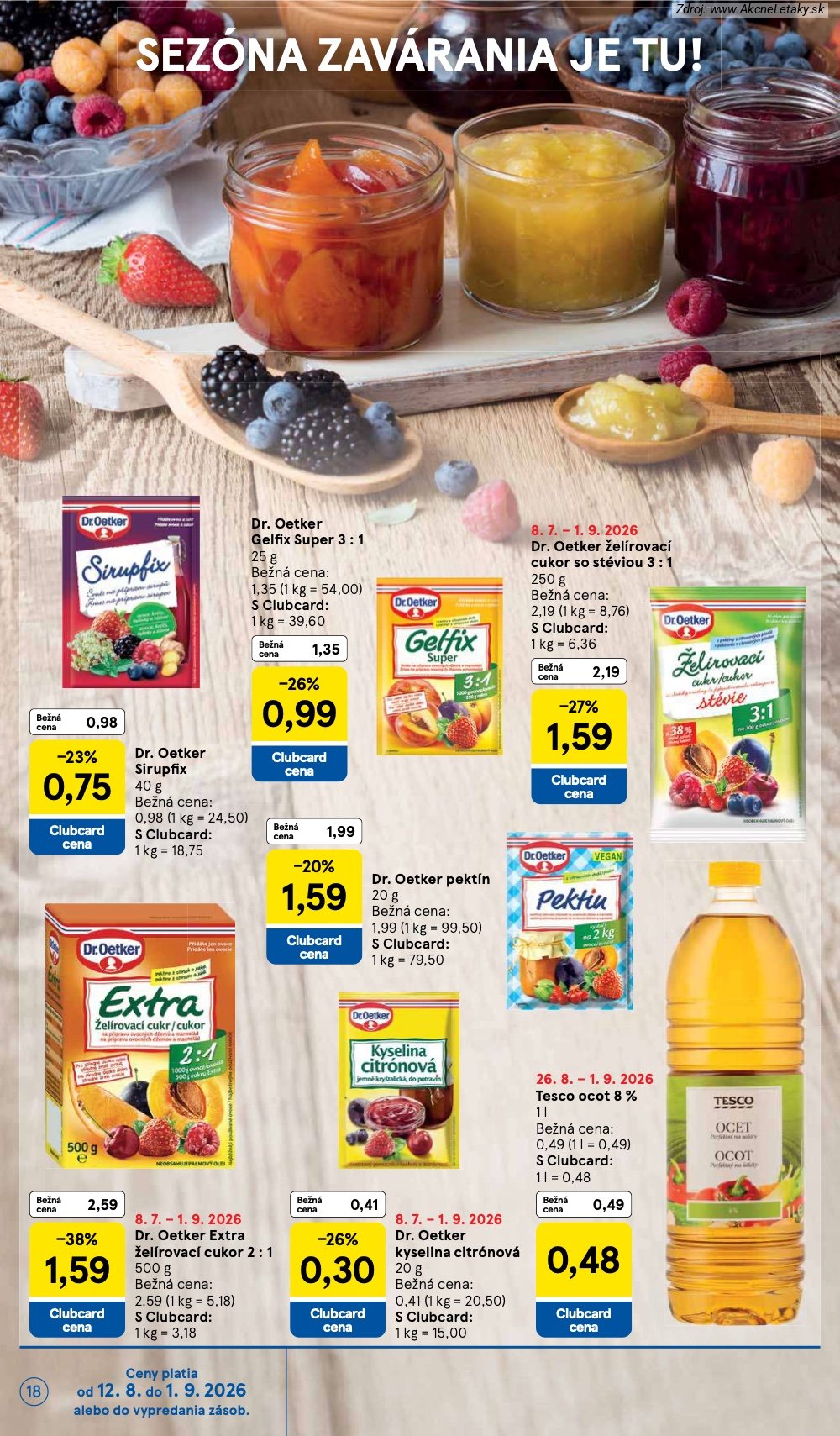 Leták Tesco (26. 8. - 1. 9. 2026) - strana 18 z 58