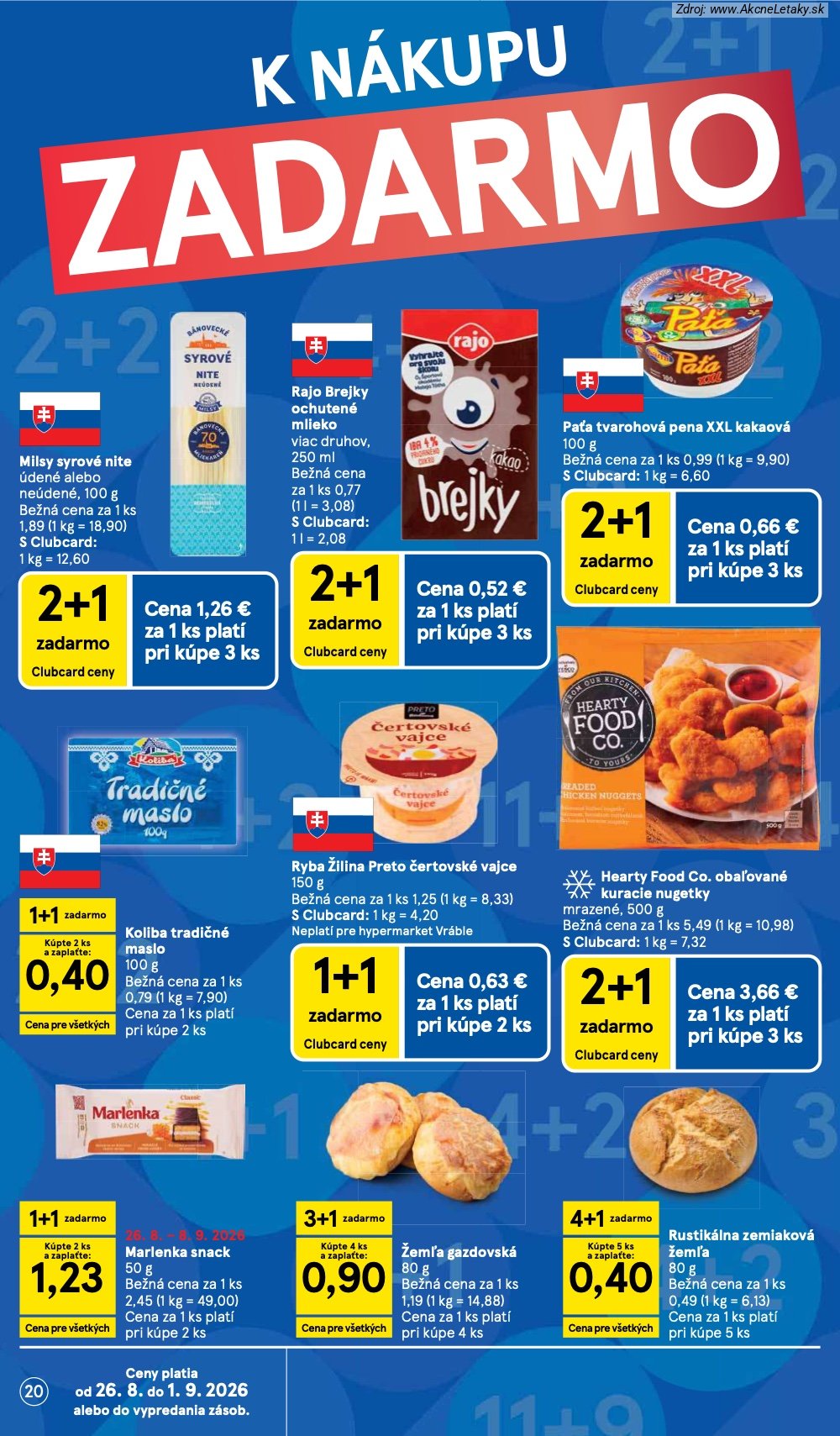 Leták Tesco (26. 8. - 1. 9. 2026) - strana 20 z 58