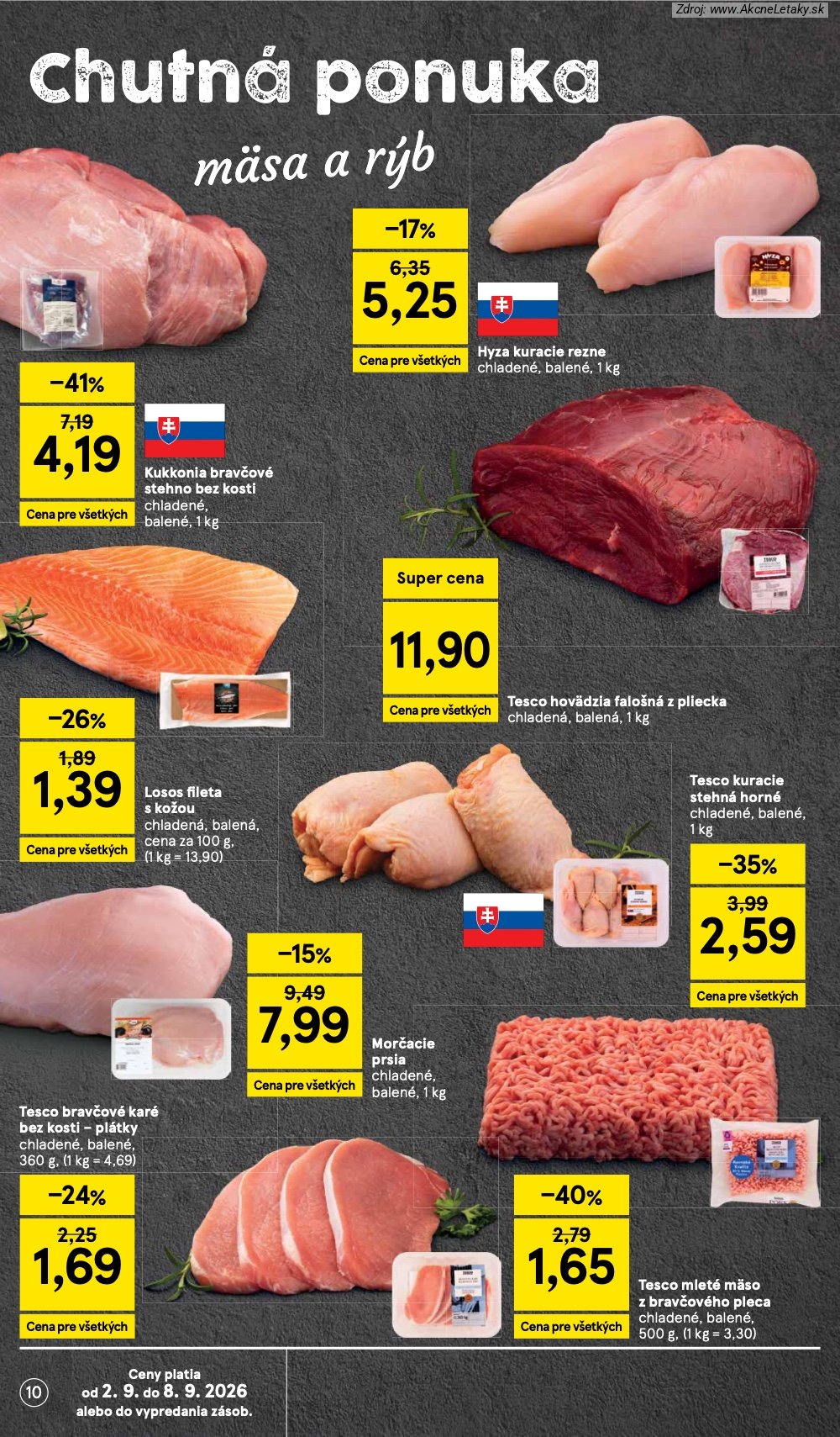 Leták Tesco (2. 9. - 8. 9. 2026) - strana 10 z 29