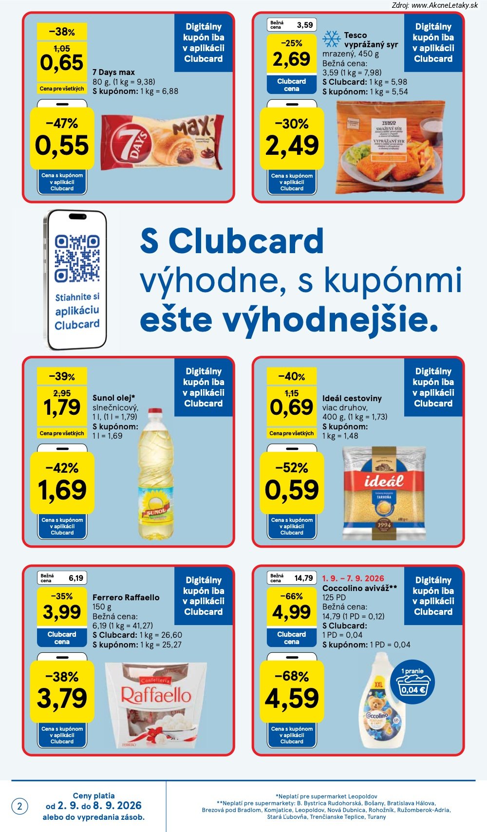 Leták Tesco (2. 9. - 8. 9. 2026) - strana 2 z 29