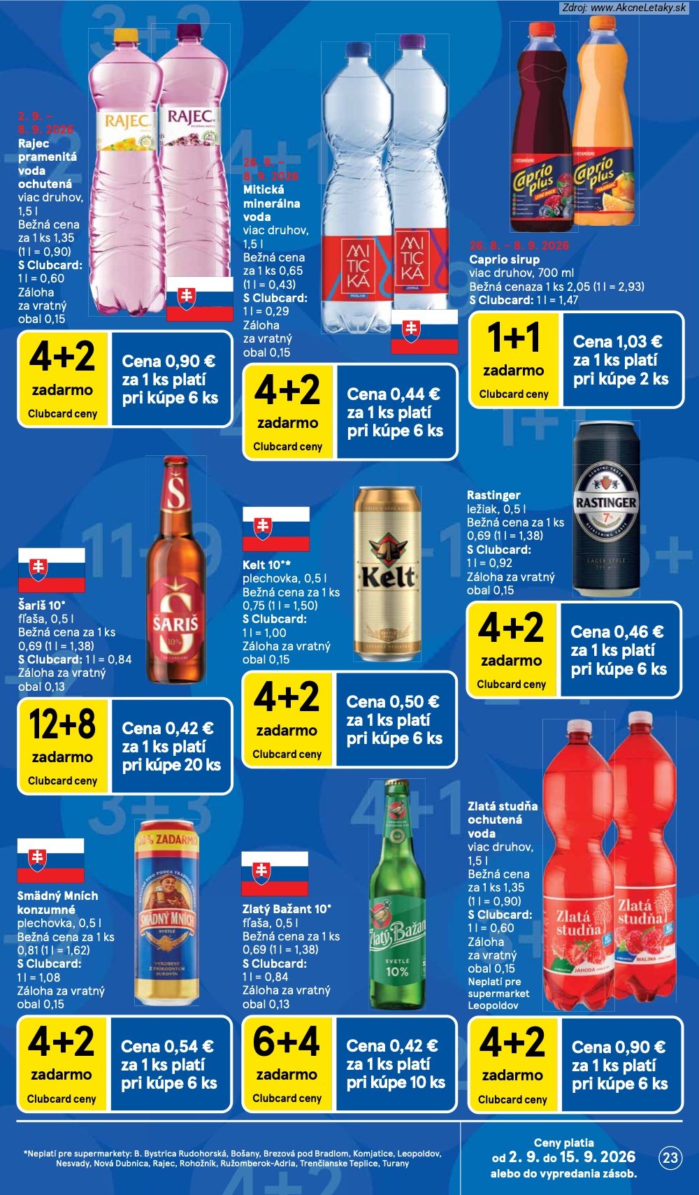 Leták Tesco (2. 9. - 8. 9. 2026) - strana 23 z 29