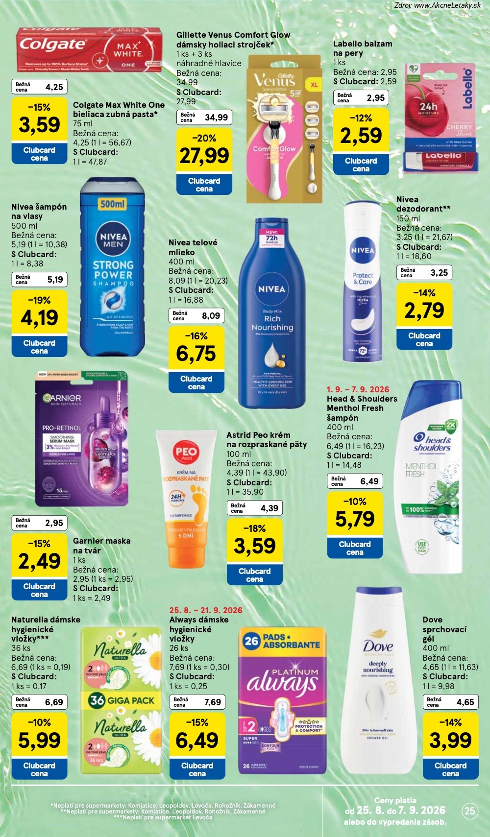 Leták Tesco (2. 9. - 8. 9. 2026) - strana 25 z 29