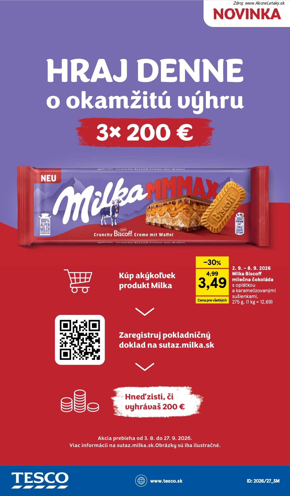 Leták Tesco (2. 9. - 8. 9. 2026) - strana 29 z 29