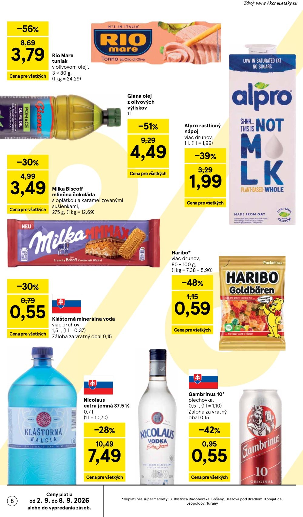 Leták Tesco (2. 9. - 8. 9. 2026) - strana 8 z 29