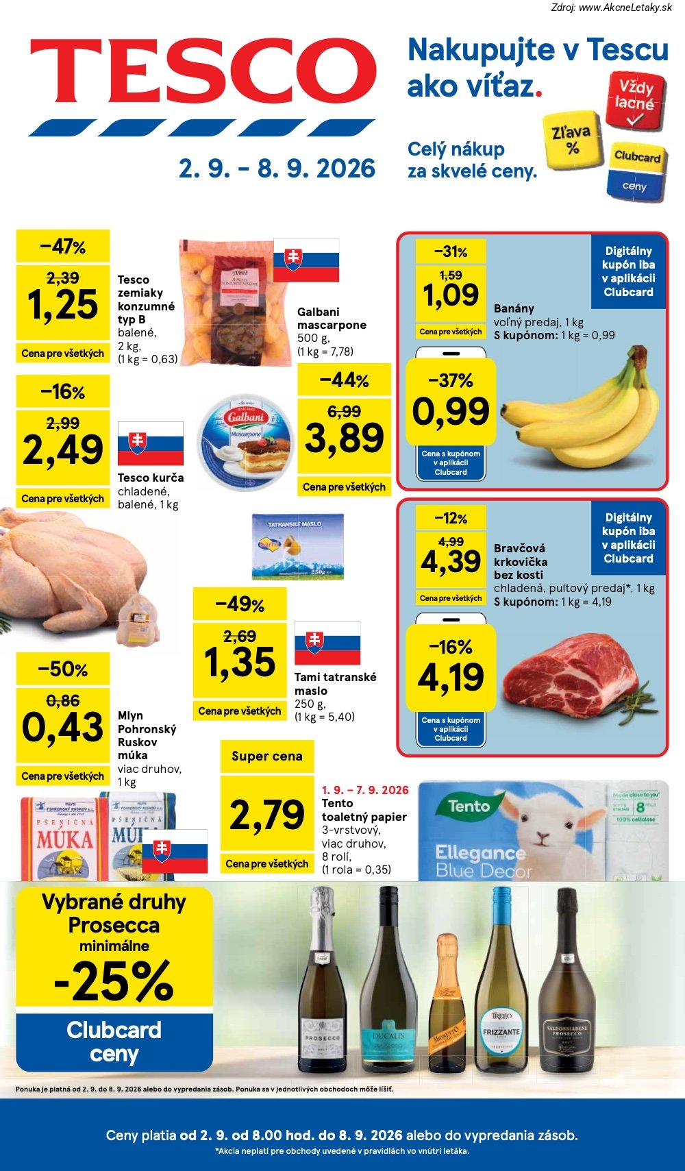 Leták Tesco - strana 1