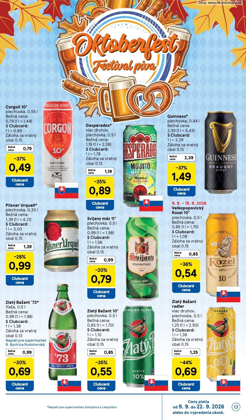 Leták Tesco (9. 9. - 15. 9. 2026) - strana 13 z 26
