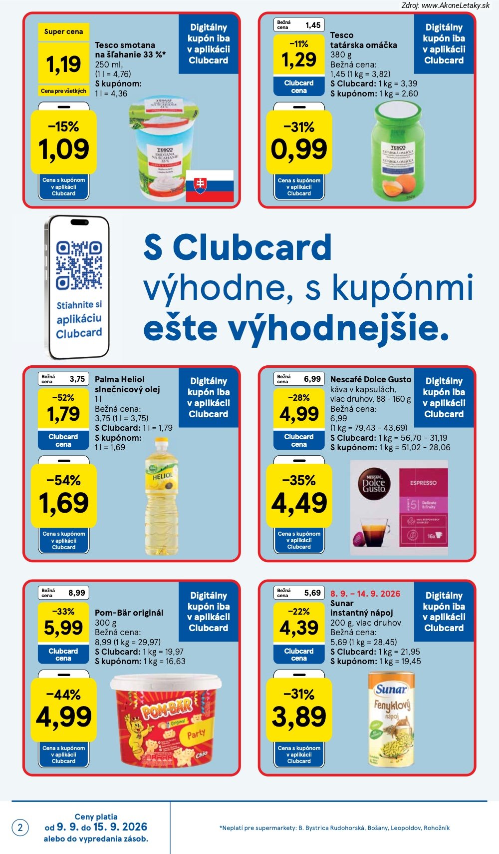 Leták Tesco (9. 9. - 15. 9. 2026) - strana 2 z 26
