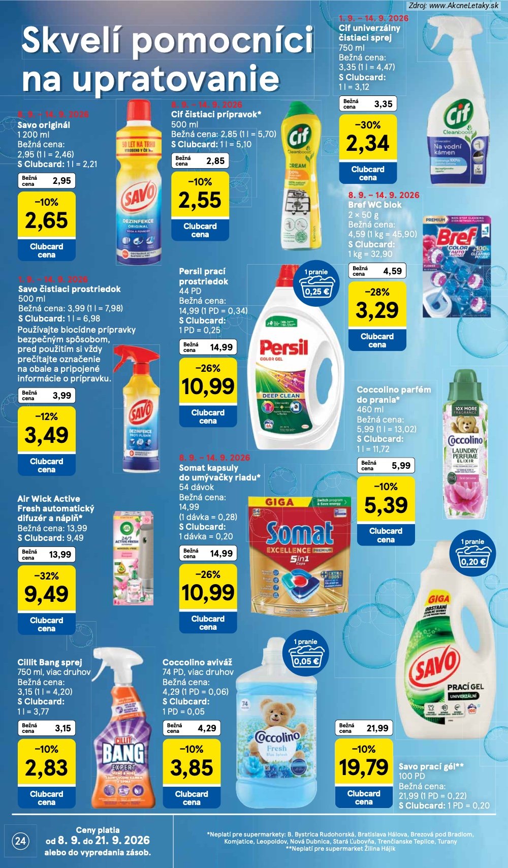 Leták Tesco (9. 9. - 15. 9. 2026) - strana 24 z 26