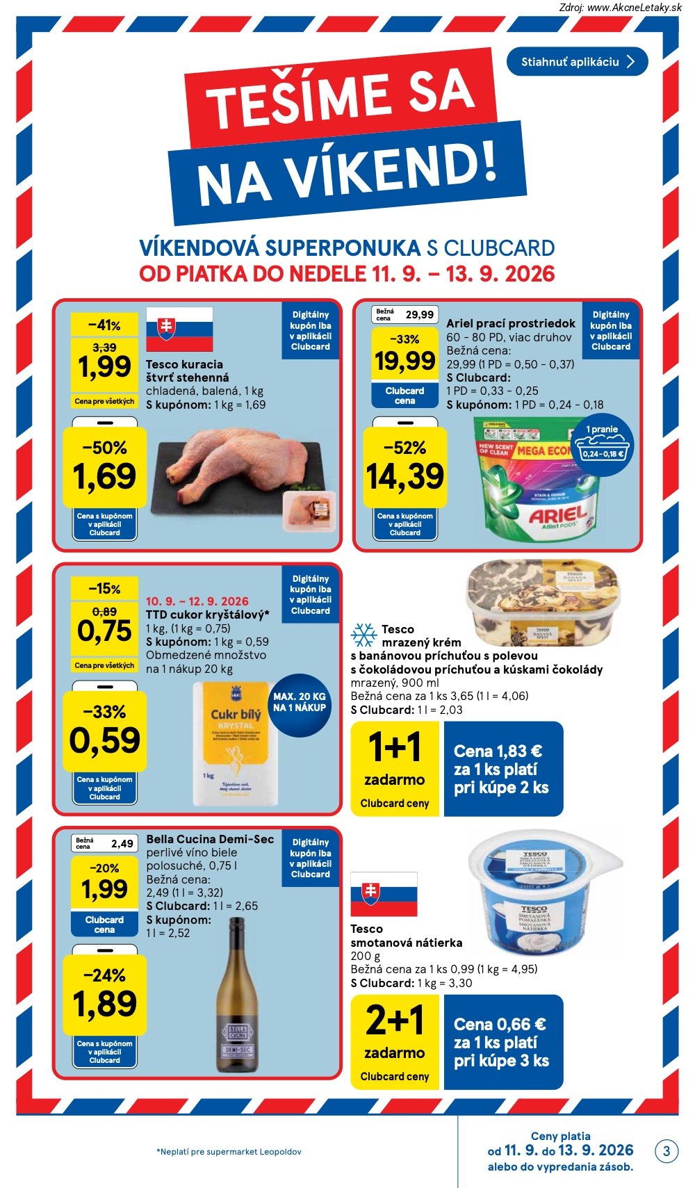 Leták Tesco (9. 9. - 15. 9. 2026) - strana 3 z 26