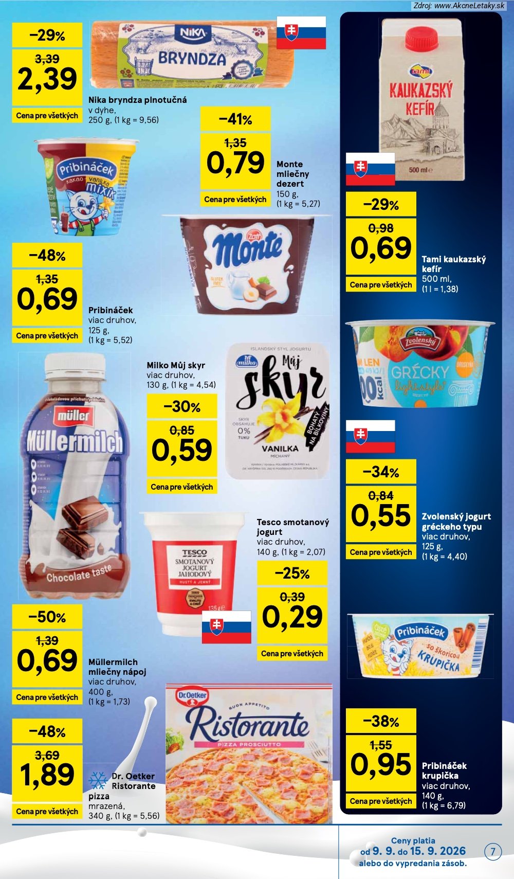 Leták Tesco (9. 9. - 15. 9. 2026) - strana 7 z 26