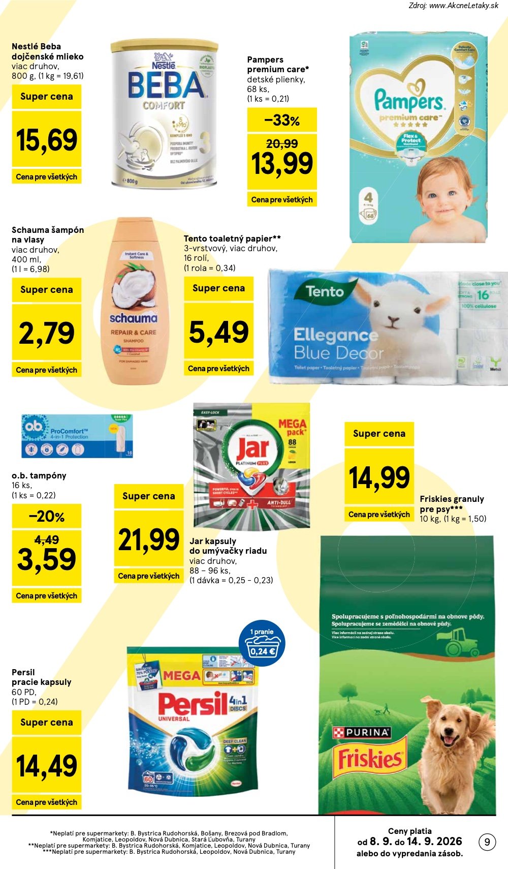 Leták Tesco (9. 9. - 15. 9. 2026) - strana 9 z 26