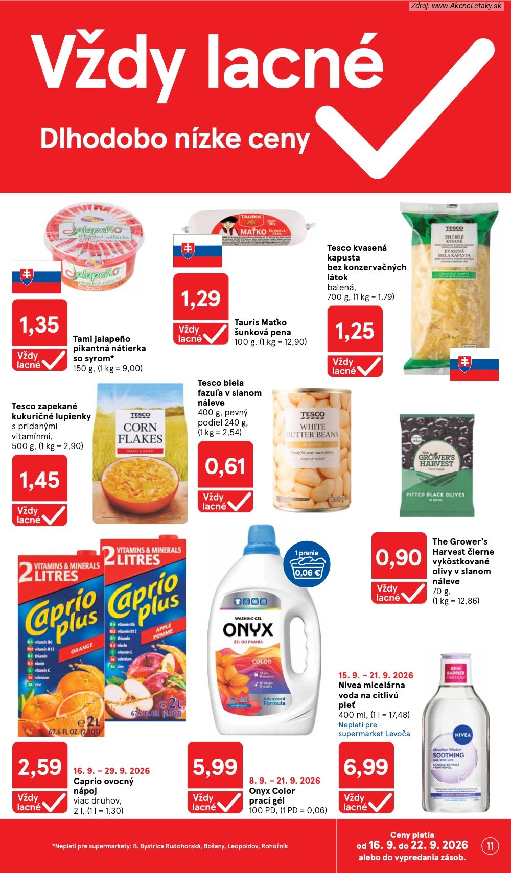 Leták Tesco (16. 9. - 22. 9. 2026) - strana 11 z 24