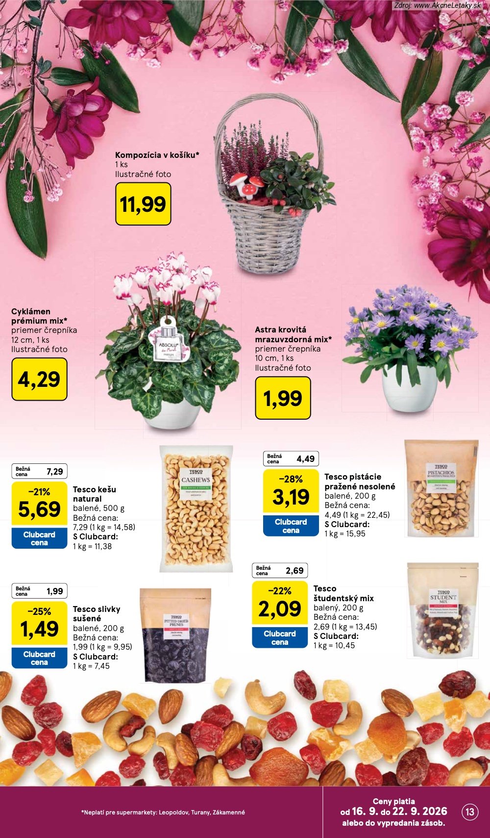 Leták Tesco (16. 9. - 22. 9. 2026) - strana 13 z 24