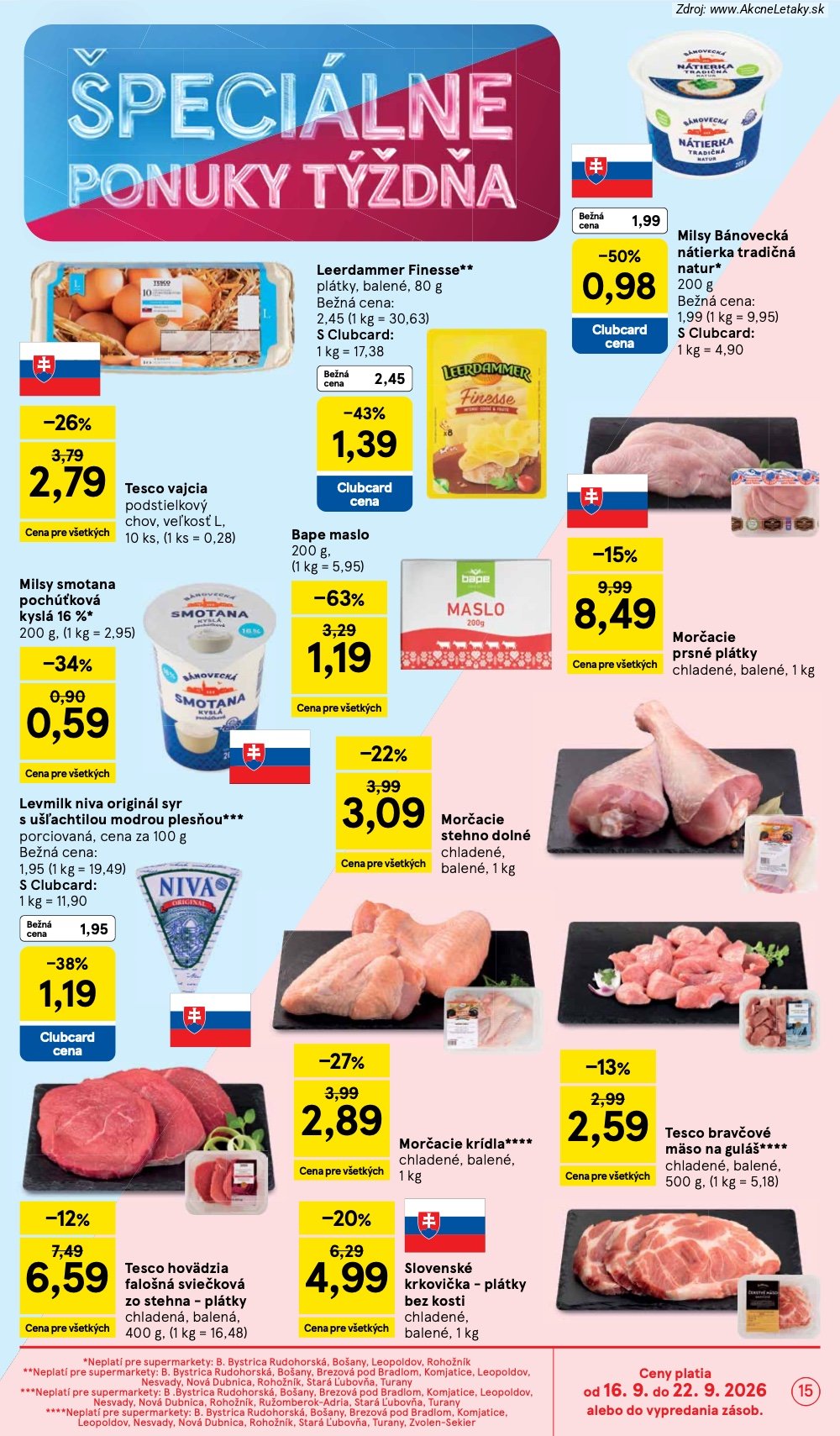 Leták Tesco (16. 9. - 22. 9. 2026) - strana 15 z 24