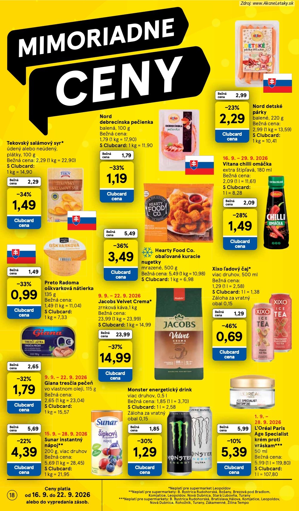 Leták Tesco (16. 9. - 22. 9. 2026) - strana 18 z 24