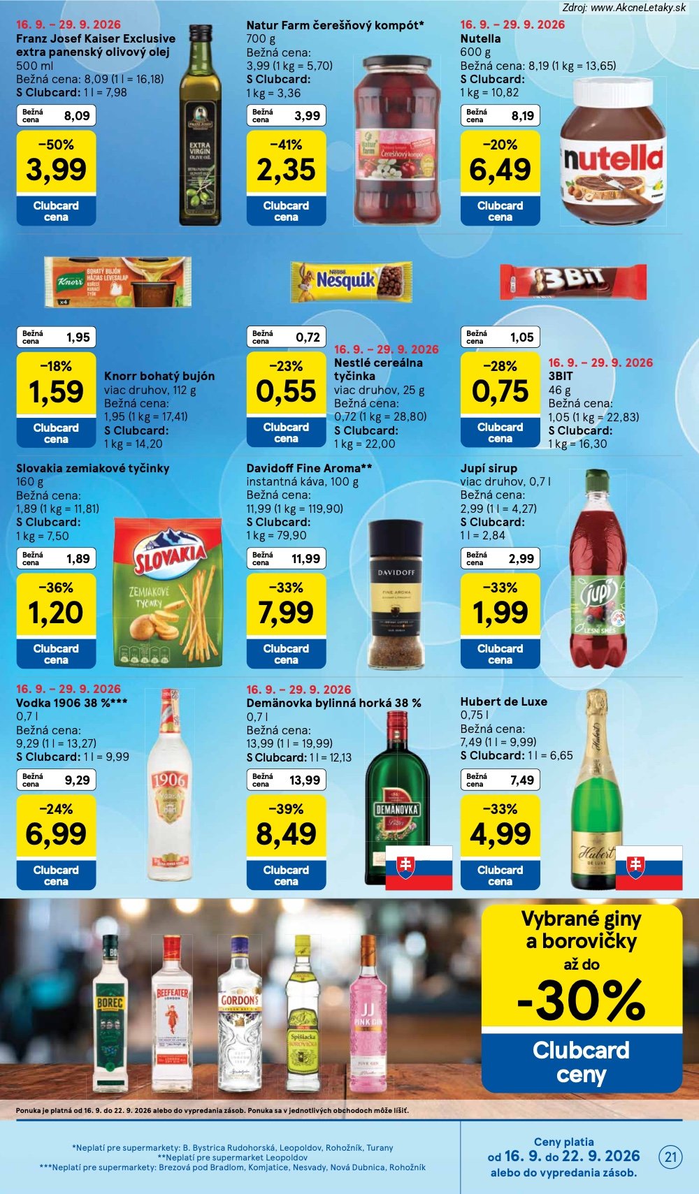 Leták Tesco (16. 9. - 22. 9. 2026) - strana 21 z 24