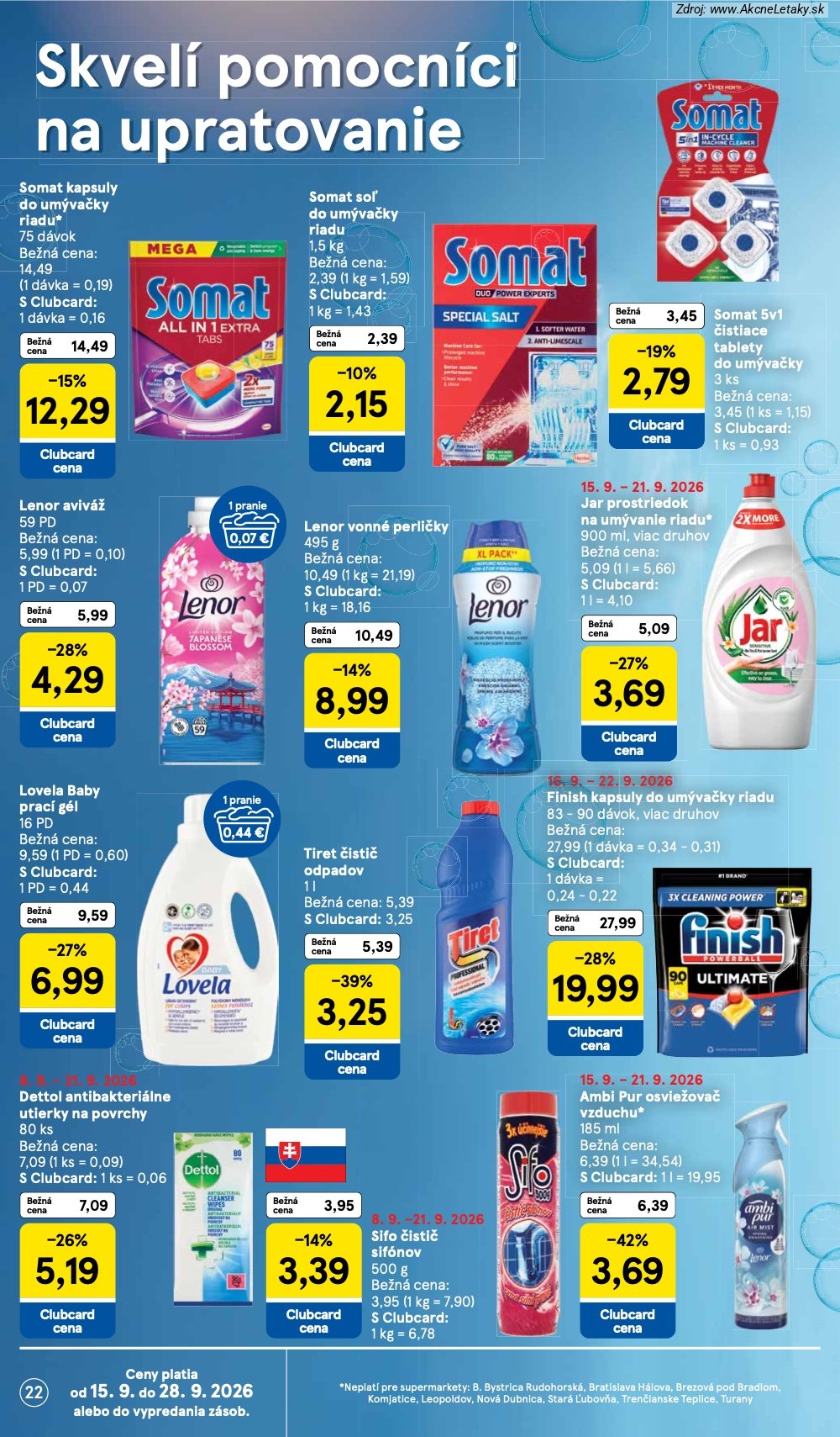 Leták Tesco (16. 9. - 22. 9. 2026) - strana 22 z 24