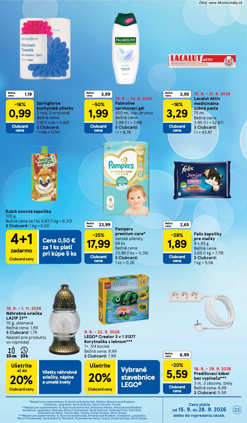 Leták Tesco (16. 9. - 22. 9. 2026) - strana 23 z 24
