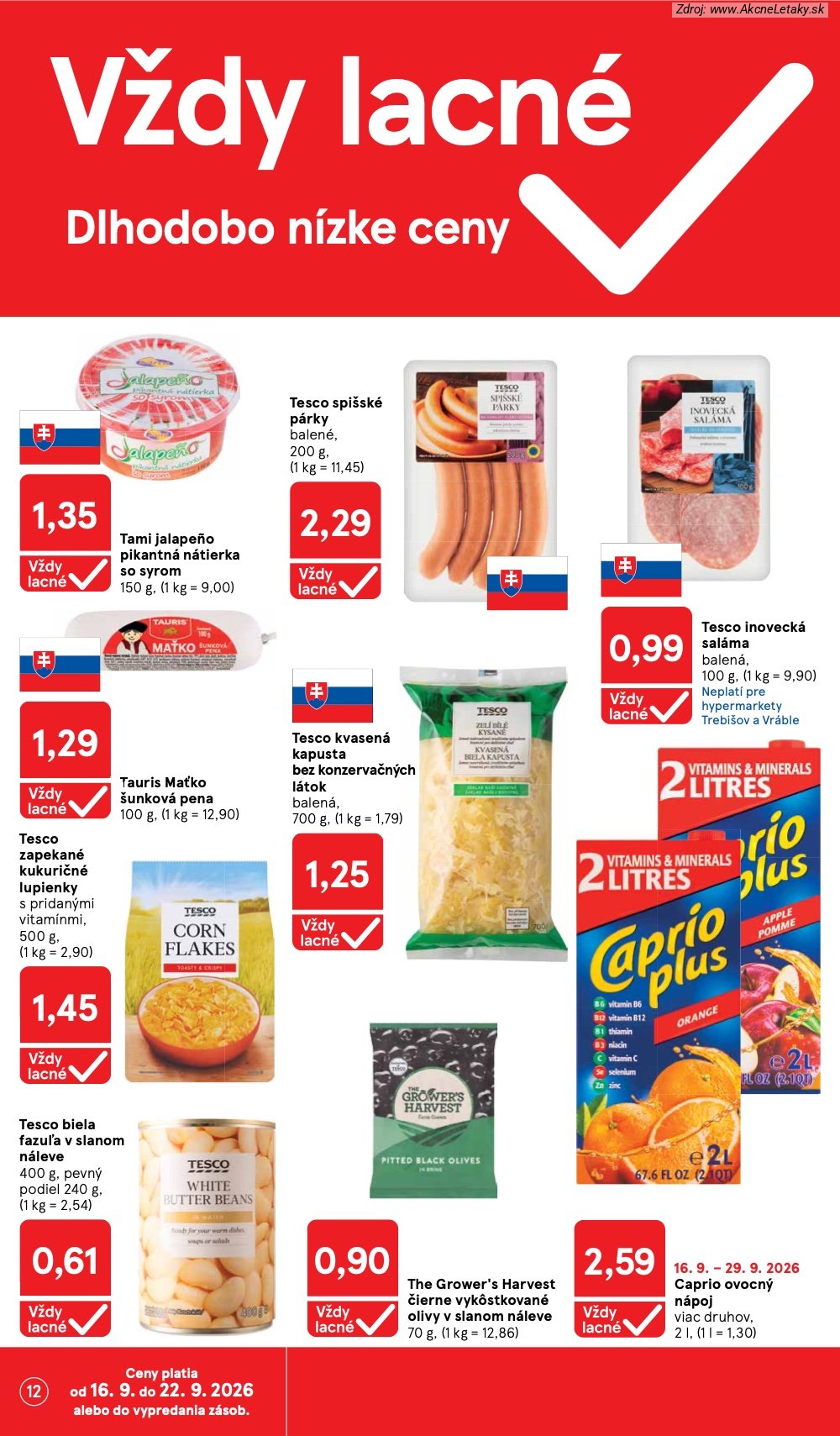 Strana 19 - leták Tesco (16. 9. - 22. 9. 2026)