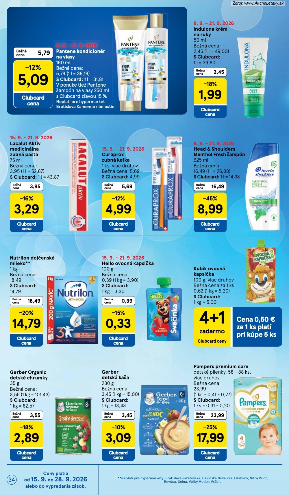 Strana 2 - leták Tesco (16. 9. - 22. 9. 2026)