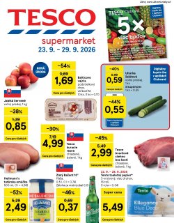 Leták Tesco 23. 9. - 29. 9. 2026 Supermarkety