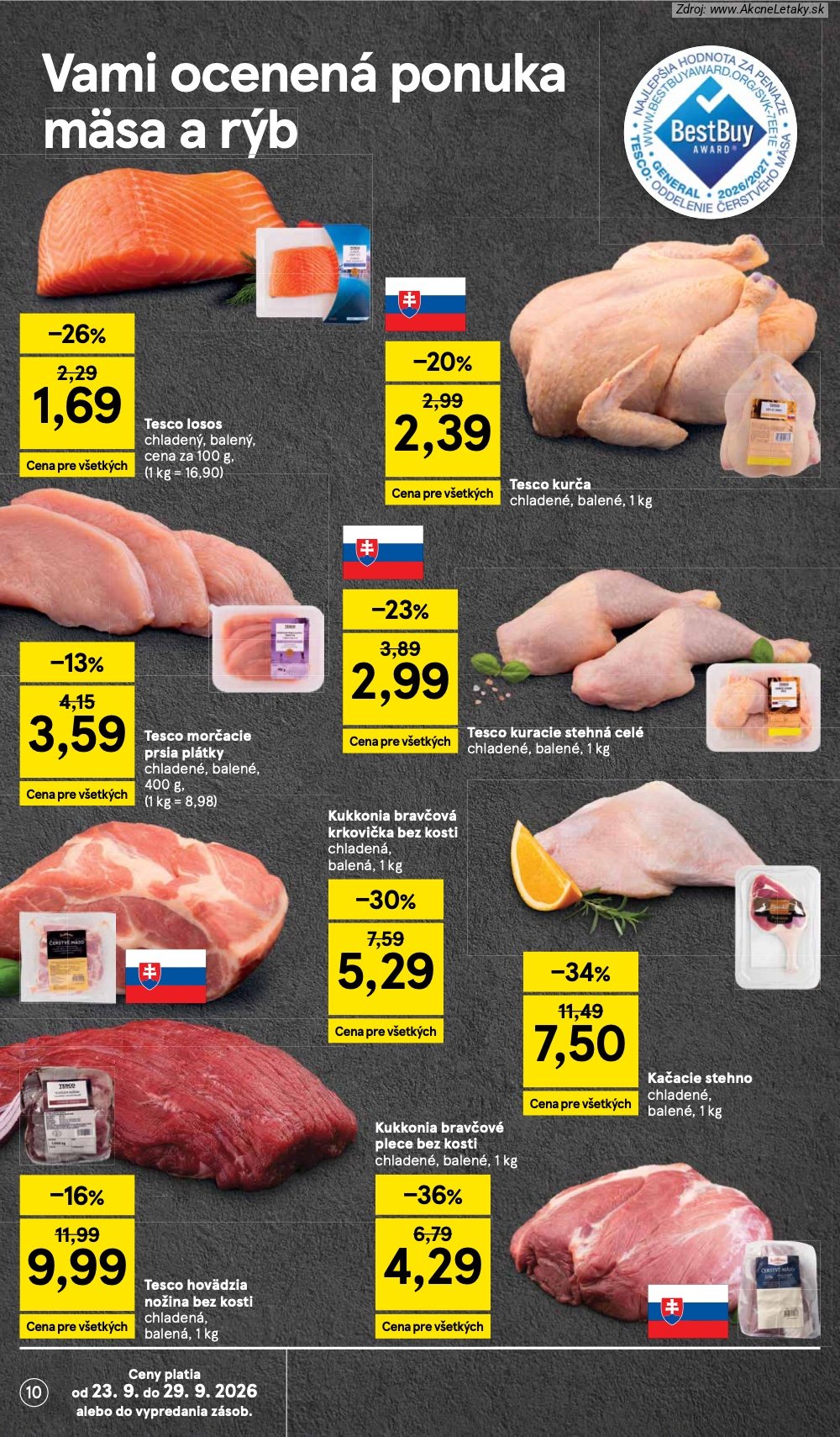 Leták Tesco (23. 9. - 29. 9. 2026) - strana 10 z 32