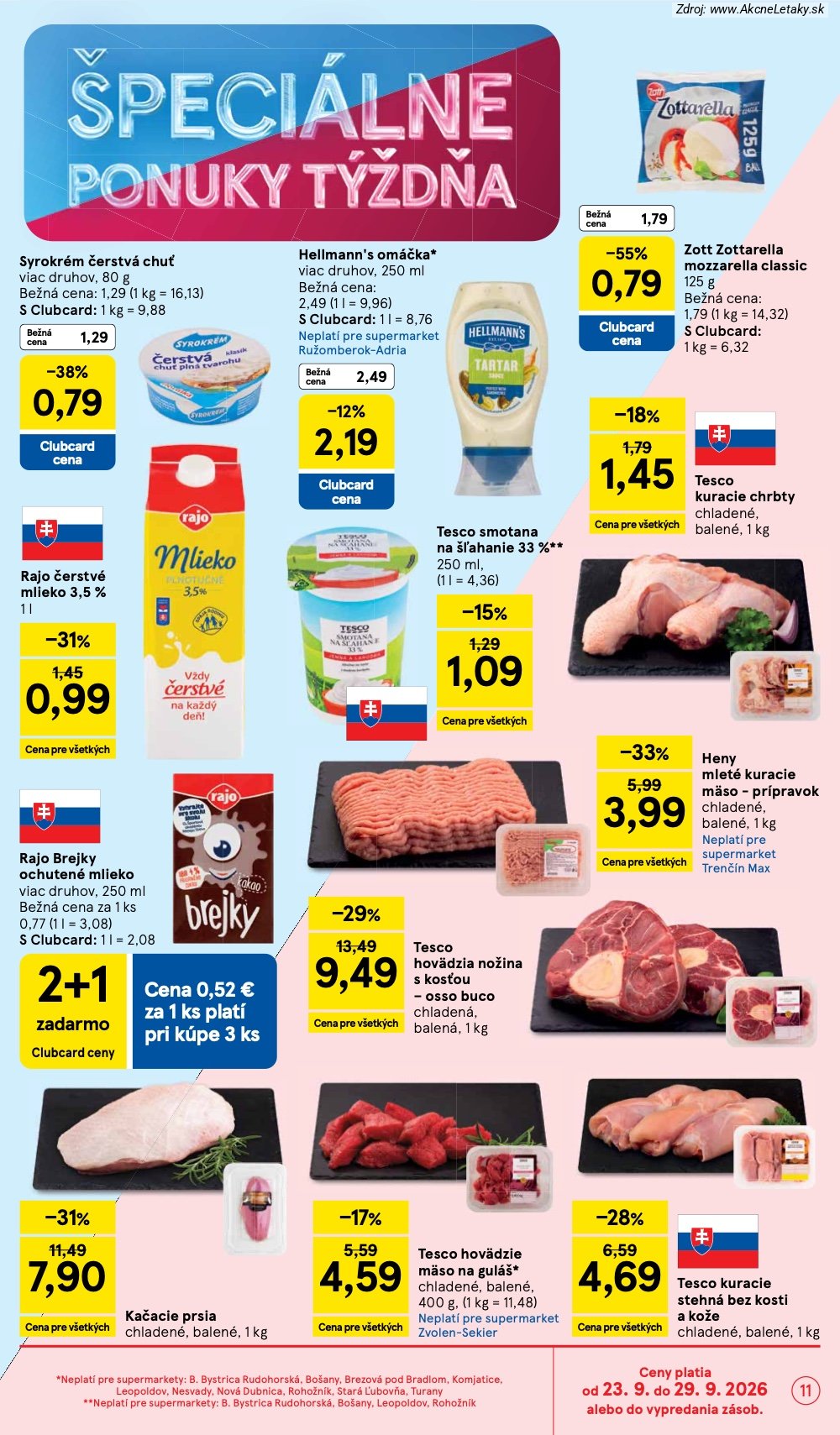 Leták Tesco (23. 9. - 29. 9. 2026) - strana 11 z 32