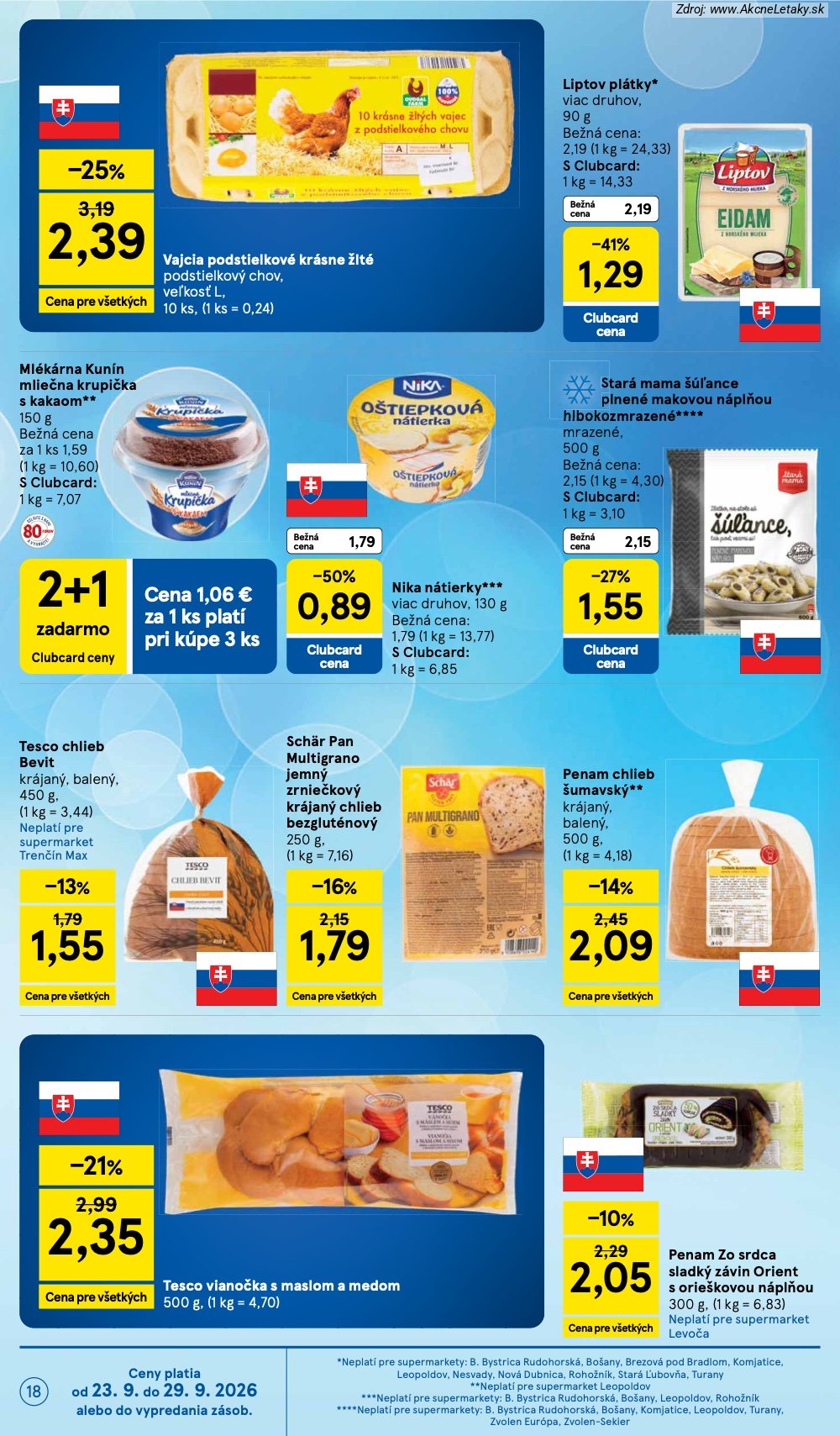 Leták Tesco (23. 9. - 29. 9. 2026) - strana 18 z 32