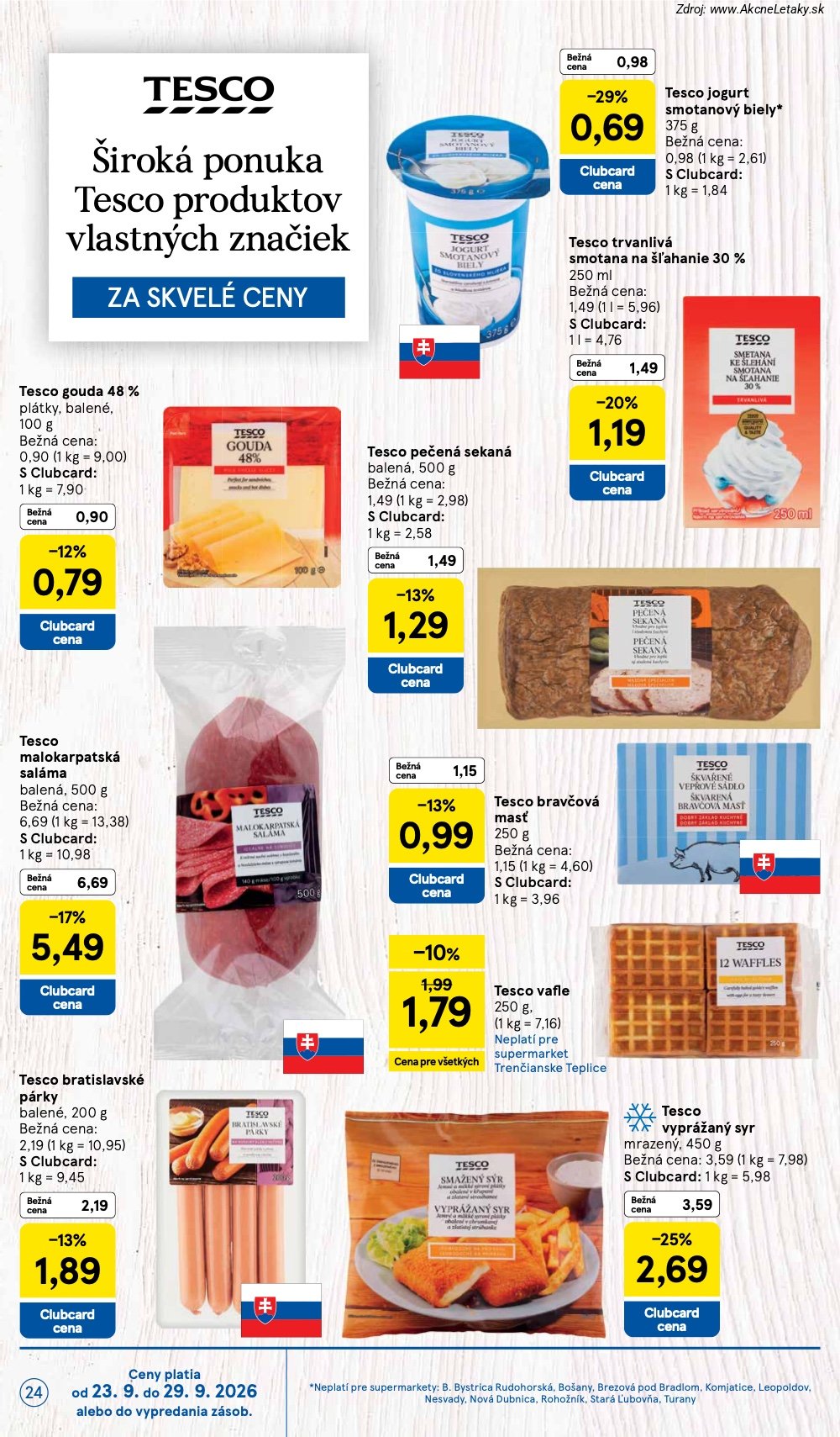 Leták Tesco (23. 9. - 29. 9. 2026) - strana 24 z 32