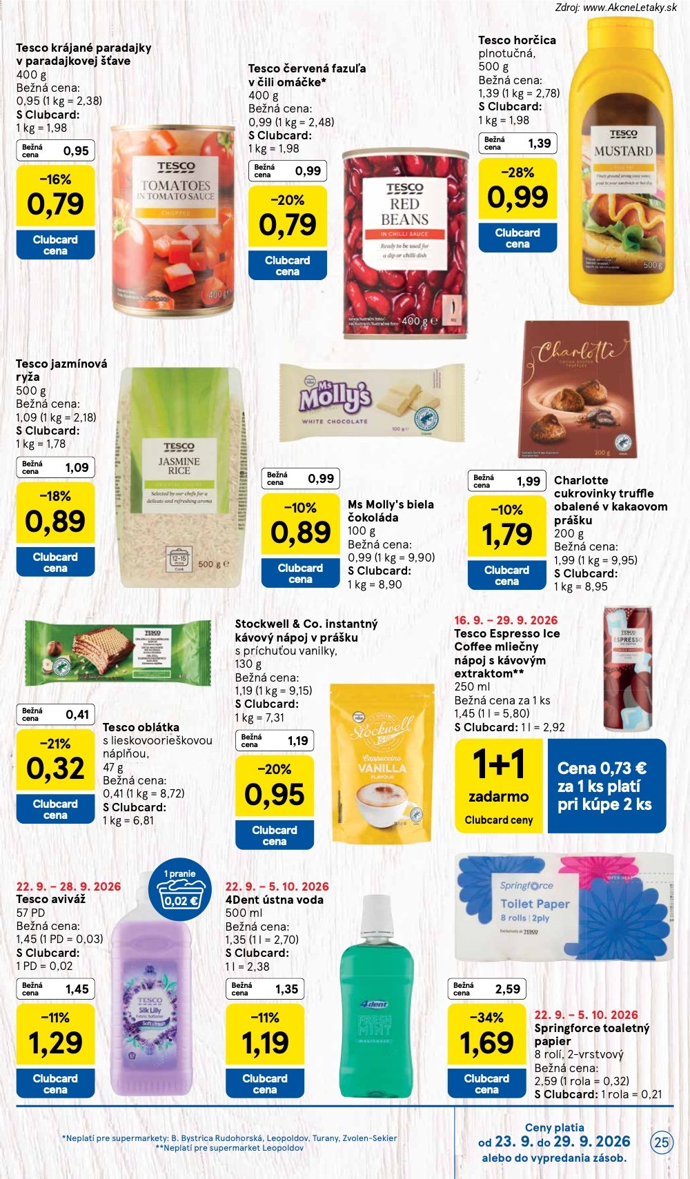 Leták Tesco (23. 9. - 29. 9. 2026) - strana 25 z 32