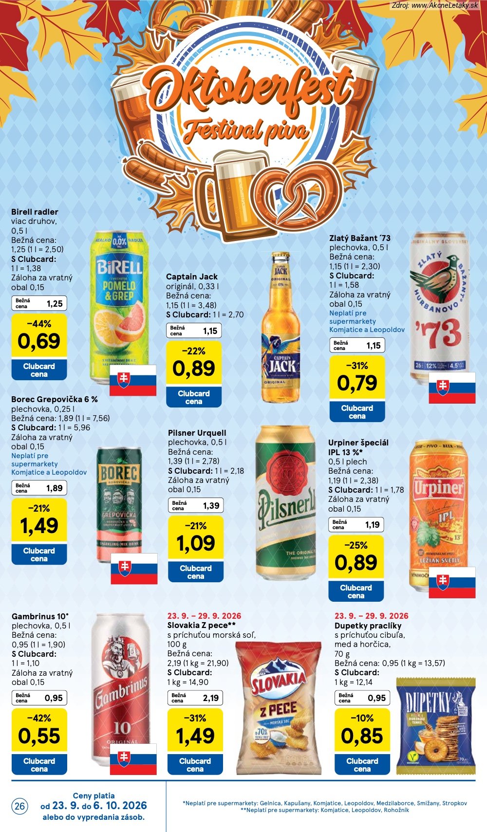 Leták Tesco (23. 9. - 29. 9. 2026) - strana 26 z 32