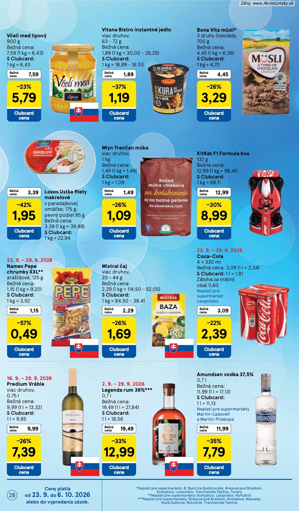 Leták Tesco (23. 9. - 29. 9. 2026) - strana 28 z 32