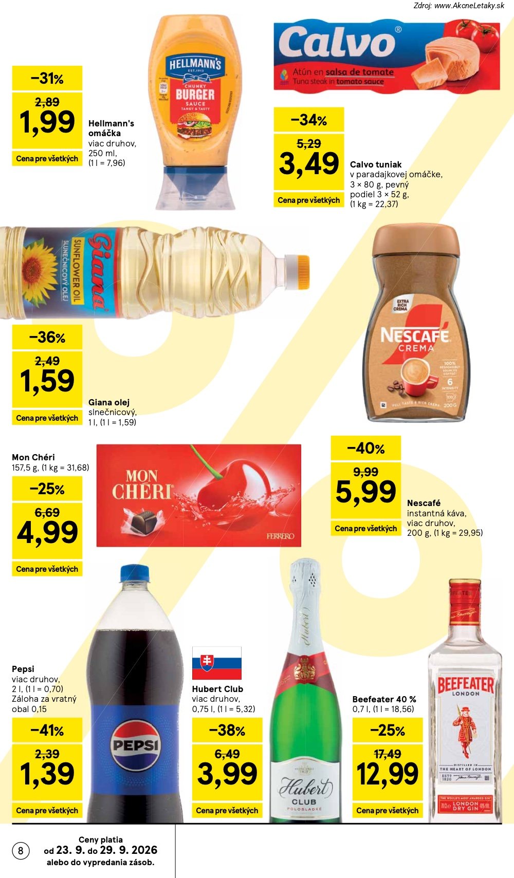 Leták Tesco (23. 9. - 29. 9. 2026) - strana 8 z 32