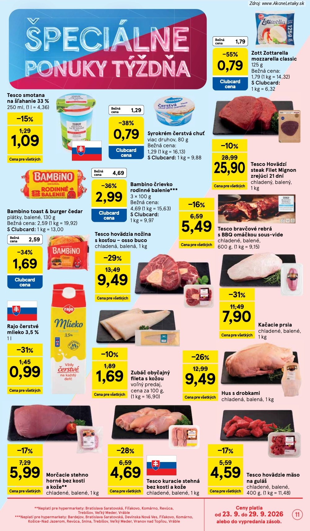 Strana 37 - leták Tesco (23. 9. - 29. 9. 2026)