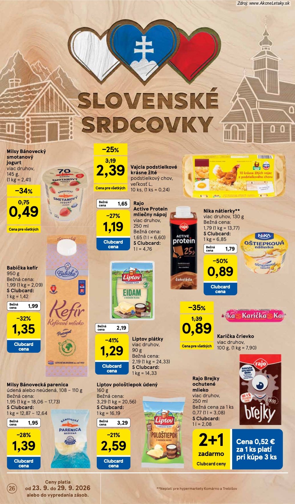 Strana 1 - leták Tesco (23. 9. - 29. 9. 2026)